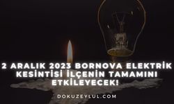 2 Aralık 2023 Bornova elektrik kesintisi ilçenin tamamını etkileyecek!