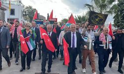 Bodrum'da şehitler ve Filistin için yürüyüş
