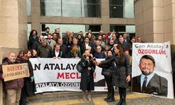 Can Atalay için adliye önünde basın açıklaması 