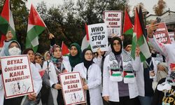 Diyarbakır ve Siirt’te doktorlardan ‘Sessiz Yürüyüş’ ile İsrail protestosu