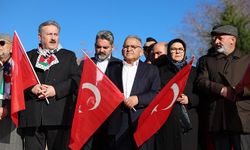 Kayseri'den teröre lanet, Filistin'e destek