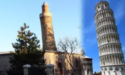 Pisa Kulesi’nden daha eğri! Elazığ’ın eğri minareli camii görenleri şaşırtıyor