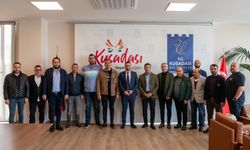 Kuşadasıspor'un yeni başkanı Ferdi Zenginoğlu, Belediye Başkanı Ömer Günel'den destek istedi
