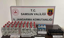Samsun'da kaçak alkol üreten kişiye adli işlem