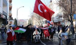 Tekirdağ'da şehitler ve Filistin için yürüyüş düzenlendi