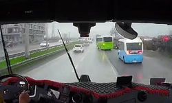 Yolcu minibüsü sürücüsünden tehlikeli hareketler