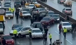 Ankara Yenimahalle'de zincirleme kaza! 26 araç karıştı