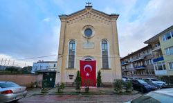 Santa Maria Kilisesi'nde Türk Bayrağı dalgalanıyor
