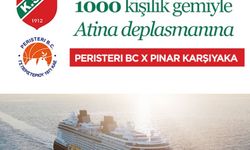 Pınar Karşıyaka taraftarı Komşu'ya gemi kaldırıyor