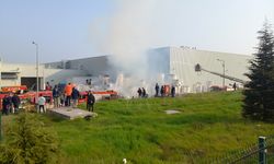 Manisa'da fabrikada çıkan yangın söndürüldü