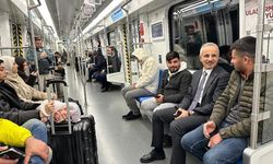 Bakan Uraloğlu, İstanbul Havalimanı'na metroyla gitti