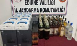 Edirne’de kaçak 10 oyun konsolu ve 40 şişe içki ele geçirildi