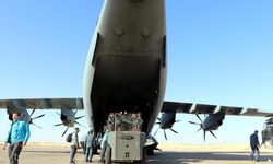 Gazze'ye askeri uçakla 1,5 ton ilaç ve tıbbi malzeme götürüldü