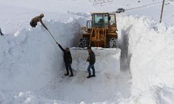 Kar kalınlığının 6 metreye ulaştığı Karlıova'da, kapalı yerleşim yeri yolu kalmadı