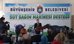 Eskişehir Büyükşehir Belediyesi’nden Manda Yetiştiricilerine Süt Sağım Makinesi Desteği