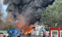 Kocaeli Gebze'de Boya Fabrikasında büyük yangın!