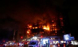 14 katlı apartman yandı