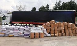 10.5 ton kaçak tütün ele geçirildi