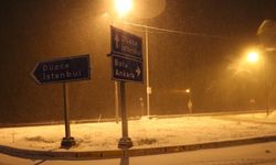 Bolu Dağı'nda kar yağışı etkili oldu