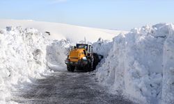 Muş'ta karla mücadele ekipleri kış boyunca kilometrelerce yolu kardan temizledi