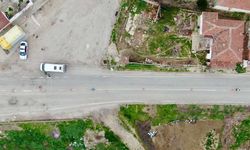 Edirne'de jandarma ekipleri dronlu trafik denetimi