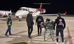 Ambulans uçak, kalp rahatsızlığı olan kadın için havalandı