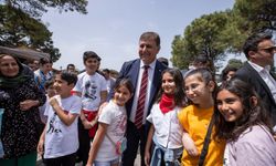 Kültürpark bugün onların: Başkan Tugay çocuklarla buluştu