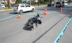 Devrilen motosikletin sürücüsü yaşamını yitirdi