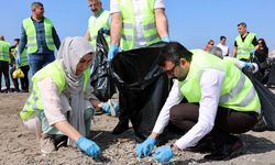 Caretta carettaların yuvalandığı Kazanlı Sahili temizlendi