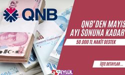 QNB Finansbank’tan Mayıs Ayı Sonuna Kadar 50.000 TL Nakit Destek