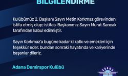 Adana Demirspor'da ikinci başkan Metin Korkmaz, istifa etti