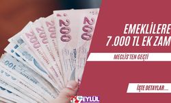 Emeklilere 7.000 TL Ek Zam Meclis'ten Geçti