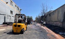 Gaziantep'te boya fabrikasında yangın