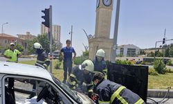 Mardin’de seyir halindeki otomobil yandı