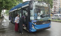 Trabzon'da elektrikli otobüsler test sürüşünde