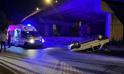 Düzce'de alkollü sürücü kaza yaptı