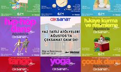 Yaz tatili atölyeleri Ağustos’ta ÇEKSANAT GKM’de