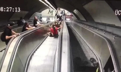 İzmir metrosundaki kaza anı kamerada!