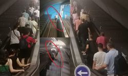Yer Üçyol metro! Koltuk değneğiyle 140 merdiveni tırmandı