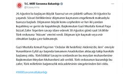 MSB'den, 'Büyük Taarruz'da 30 Ağustos' videosu