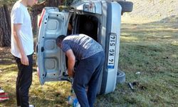 Takla atan otomobildeki anne öldü, eşi ve oğlu yaralı