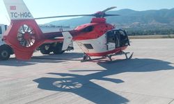 Tokat'ta ambulans helikopter, 1 günlük bebek için havalandı