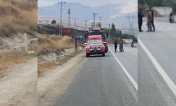 Malatya'da akaryakıt tankeri devrildi: 1 yaralı