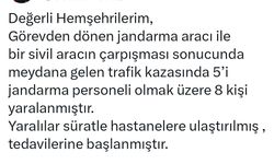 Malatya’da askeri araç ile otomobil çarpıştı: 5’i asker 8 yaralı