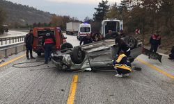 Çankırı’da takla atan otomobildeki 2 kişi yaralandı