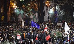 Gürcistan'da AB protestosu