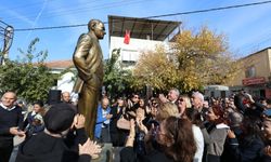 Çamlı’ya Atatürk’ün yeni heykeli dikildi