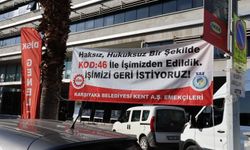 Karşıyaka Belediyesi'nde işten çıkarılan işçiler eylemlerini sürdürüyor