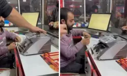 Suriye'de 4 dürüm 6 kola için ödenen parayı makineyle saydılar