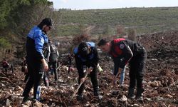 İzmir polisi 5 bin fidanı toprakla buluşturdu